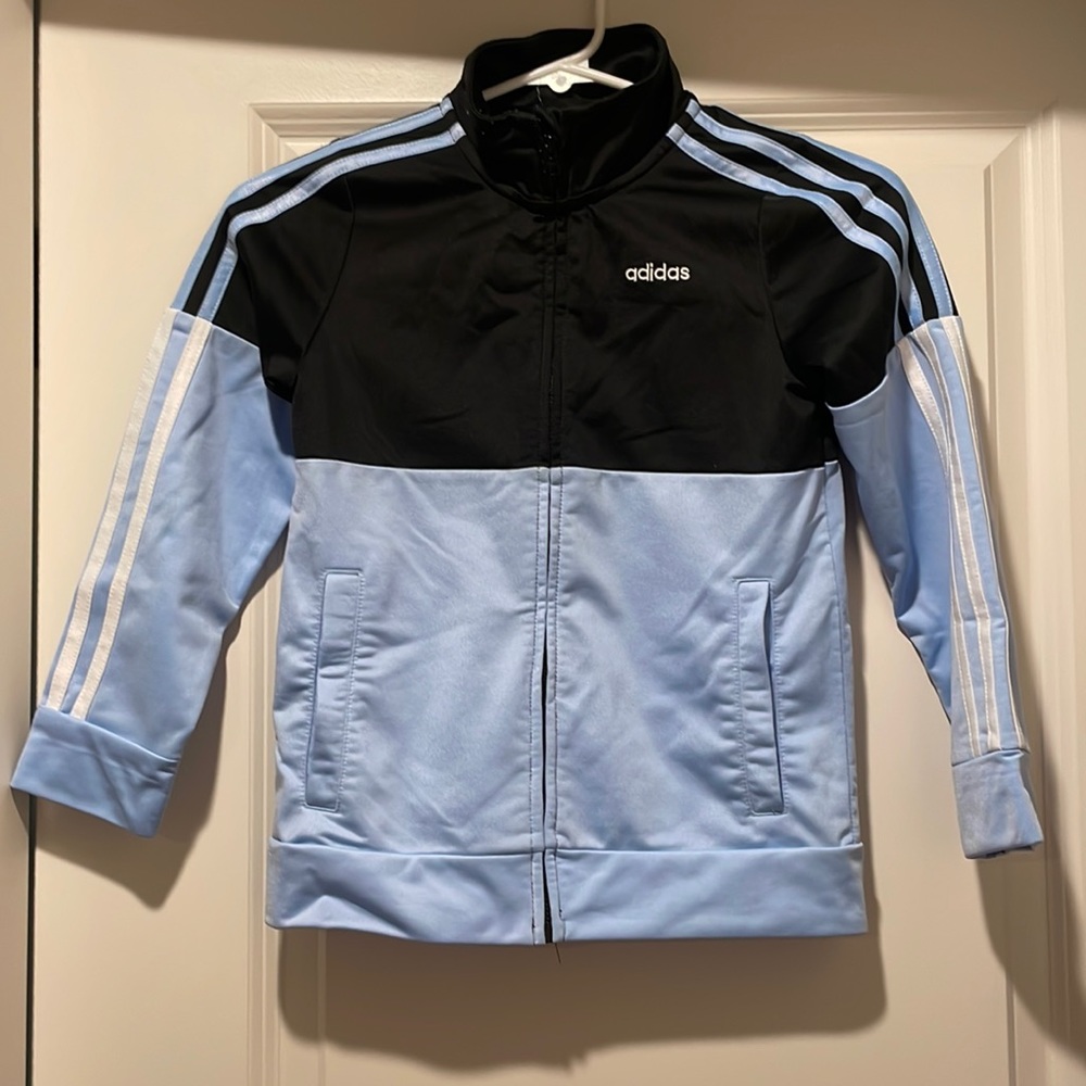 Adidas boys zip up light weight jacket